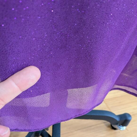 Vintage Nites Prom Dress Maxi Gown 6 Purple Y2K Fairy Goth Ombre Whimsigoth Bow - Picture 13 of 13